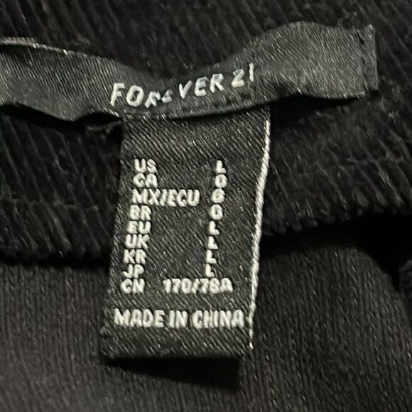 Forever 21 - Black Corduroy Skirt - L - Picture 4 of 5
